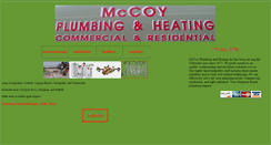 Desktop Screenshot of mccoyplumbinginc.com